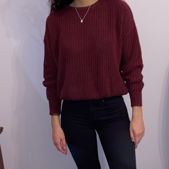 American Apparel Sweaters - American Apparel Burgundy Knit Sweater!